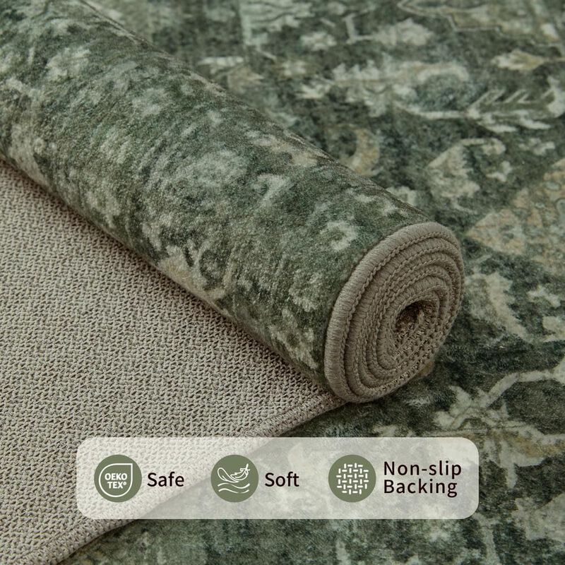 Alfombra Rugxara Green 91x150 Cm Lavable image number null