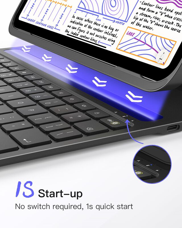 Funda Para Ipad Con Teclado Inateck Para Ipad D... image number null