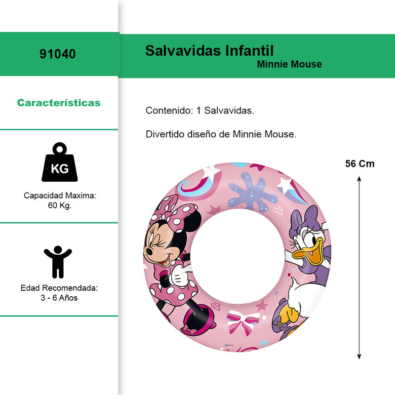 Salvavidas Inflable Infantil Flotador Dona De M... image number null