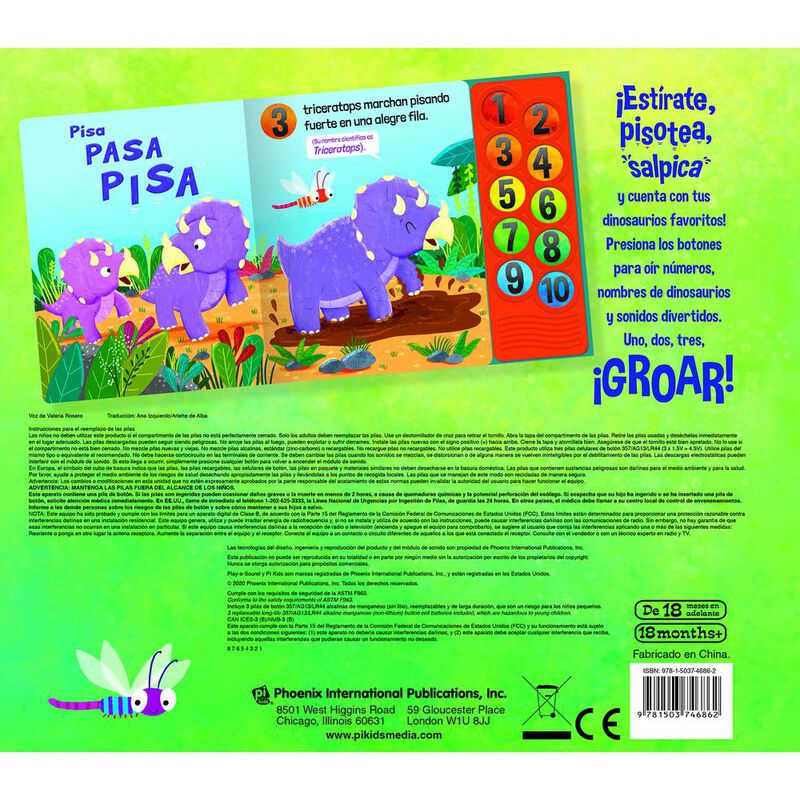 1-2-3-4 Cuenta Como Los Dinosaurios image number null