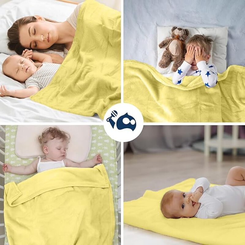2 Cobijas para Bebe Color Hueso Bluelander image number null