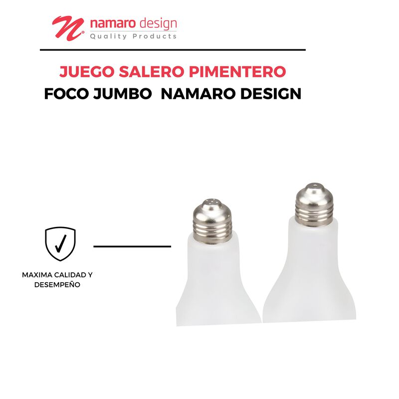 Juego Salero Pimentero Foco Jumbo Namaro Design image number null