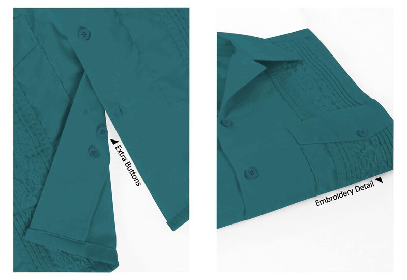 Camisa Omegatux Guayabera De Manga Corta Color ... image number null