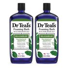 Ba&ntilde;o Espumoso Dr. Teal's Relax & Relief Eucalipto, 1 Litro (paquete De 2)
