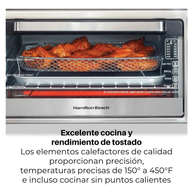 Freidora De Aire Y Horno El&eacute;ctrico Hamilton Bea... image number null