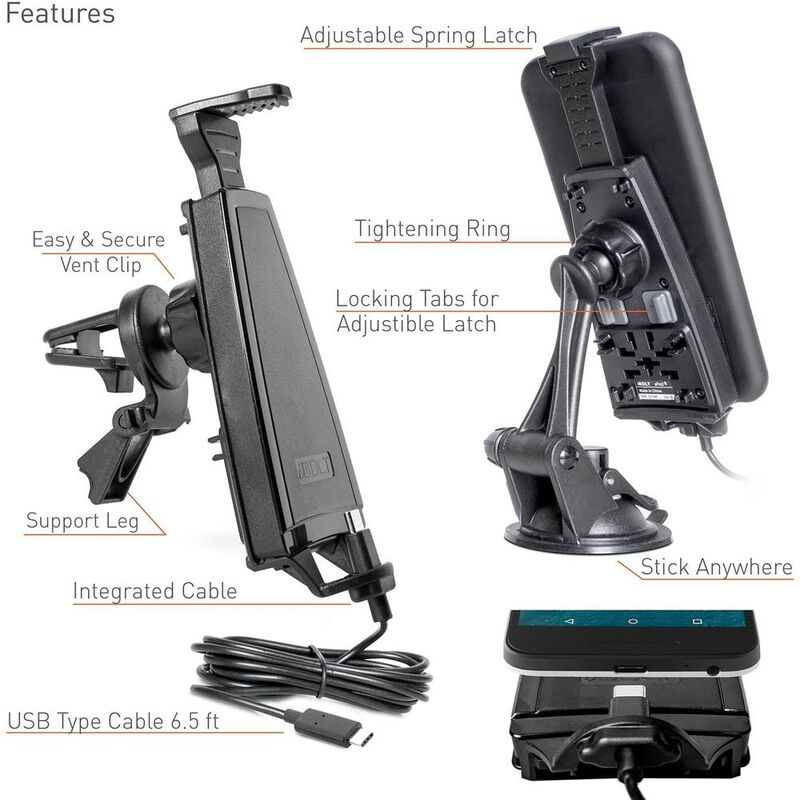 Soporte iBOLT mPro con cargador Cable Tipo C image number null