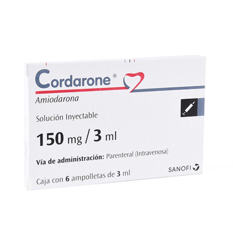 Cordarone 150 Mg/3 Ml 6 Ampolleta image number null