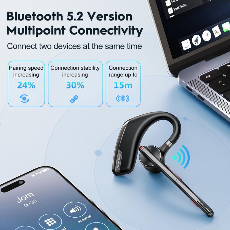 Auriculares Bluetooth New Bee M51 Auriculares I... image number null