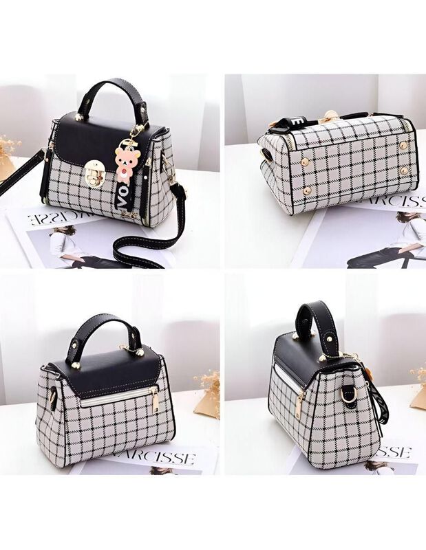 Bolsa Crossbody Pink Brule De Cuero Para Mujer image number null