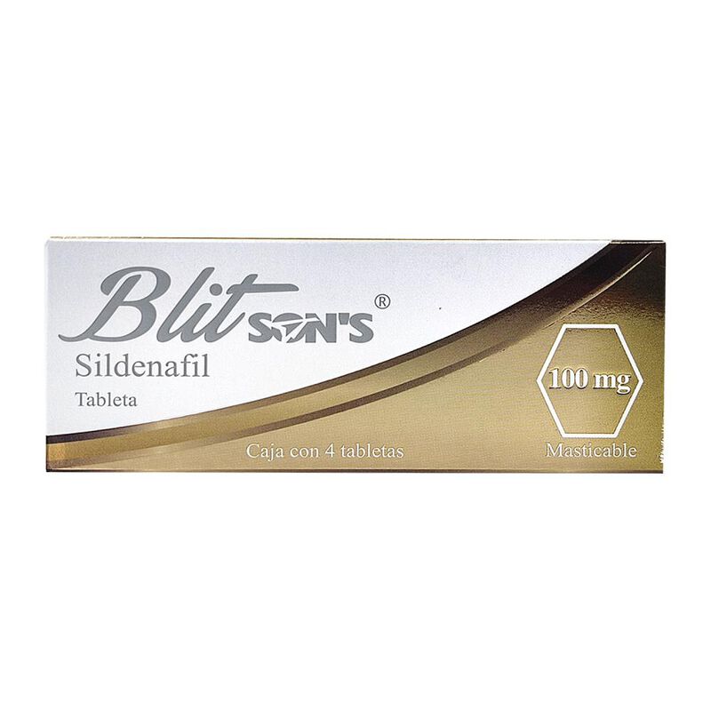 Blitsons Sildenafil 100mg 4 Tabletas image number null