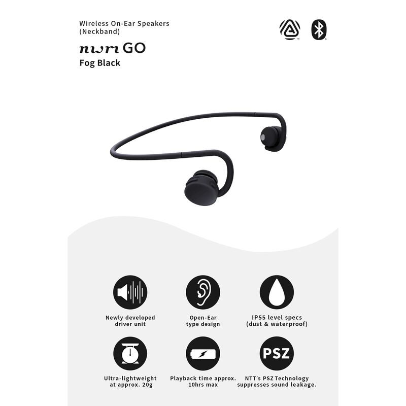 Auriculares NWM Go Inal&aacute;mbricos Fog Black IP55 ... image number null