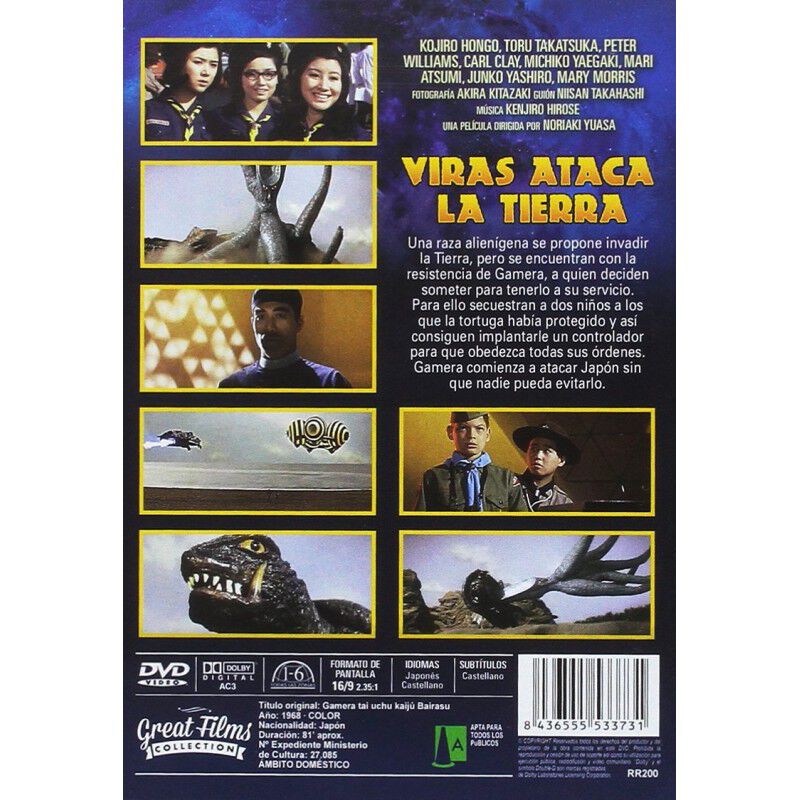 Viras Ataca La Tierra (gamera Contra El Kaiju E... image number null