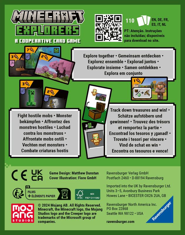 Juego De Cartas Ravensburger Minecraft Explorer... image number null