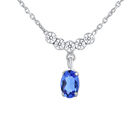 Gargantilla De Plata 925 Con Cristal Color Light Colorado Topaz (42 + 3Cm Aprox)