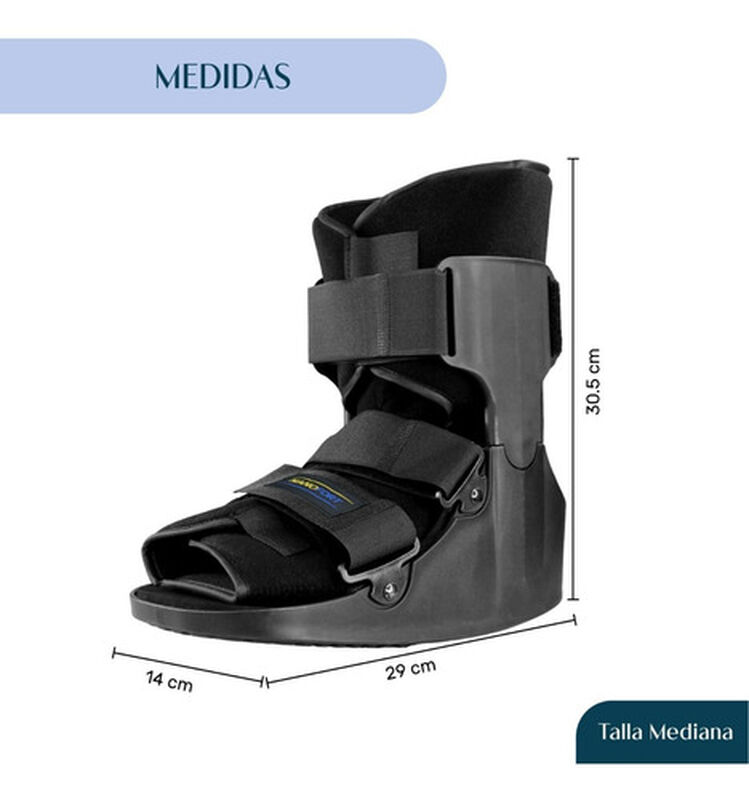 Bota Ortopedica Corta InM&oacute;vilizador Tobillo Fer... image number null