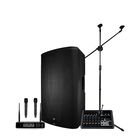 Kit Bocina Bafle Alienpro Sp15 Elite Mezcladora Micr&oacute;fonos