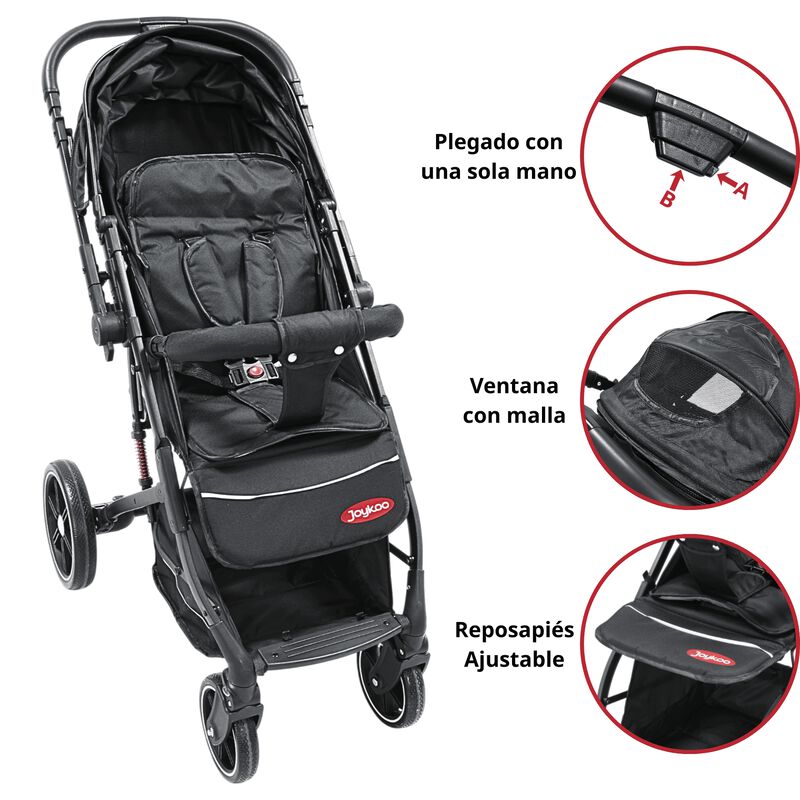 Carriola para Beb&eacute; Manubrio Reversible Plegable... image number null