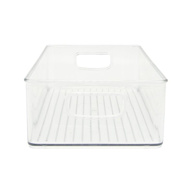 Caja organizadora con asas transparente 25 cm image number null