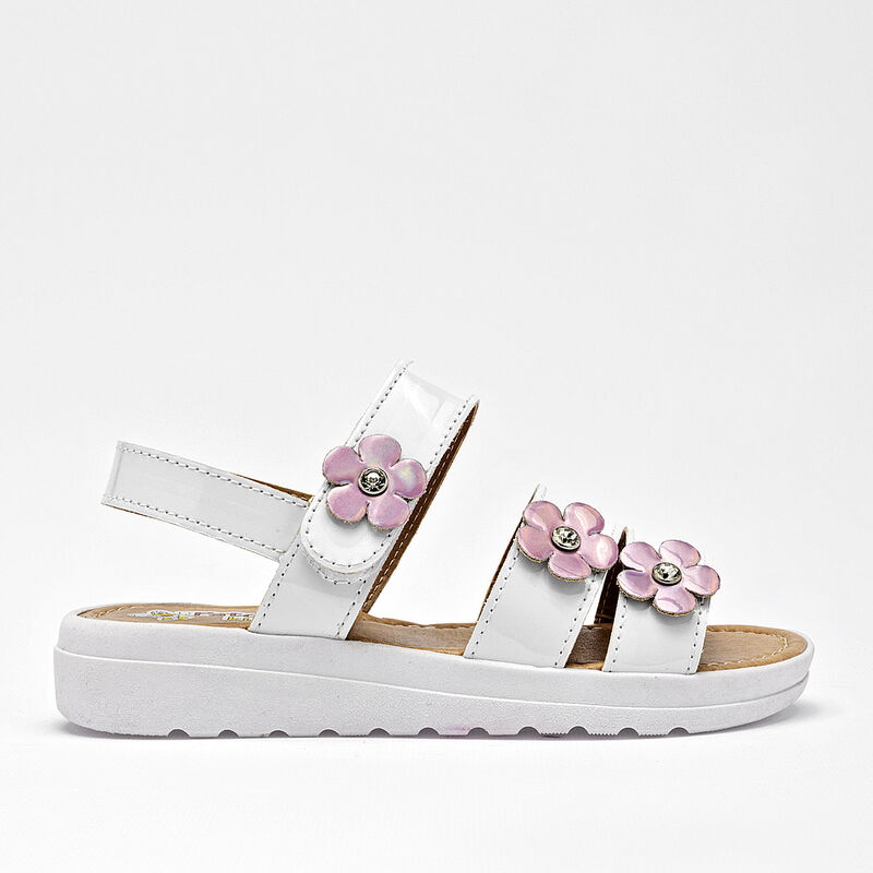 Pato kids sandalia para ni&ntilde;a blanco cod 140388-... image number null