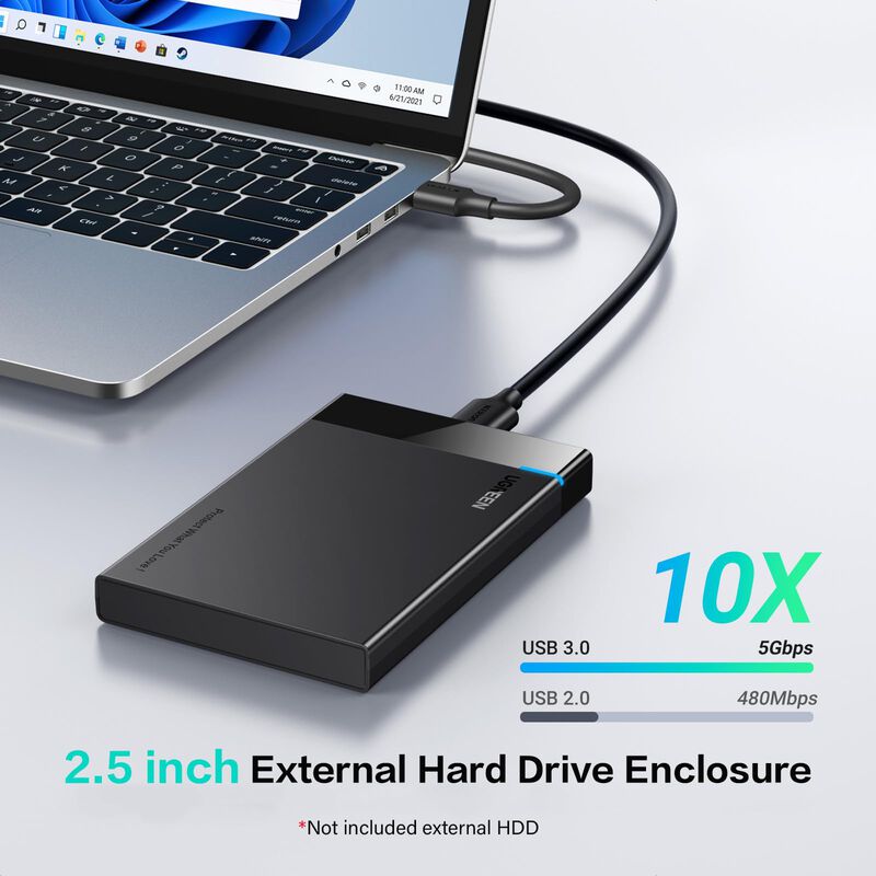 Carcasa De Disco Duro Ugreen 2.5 Usb 3.0 A Sata... image number null