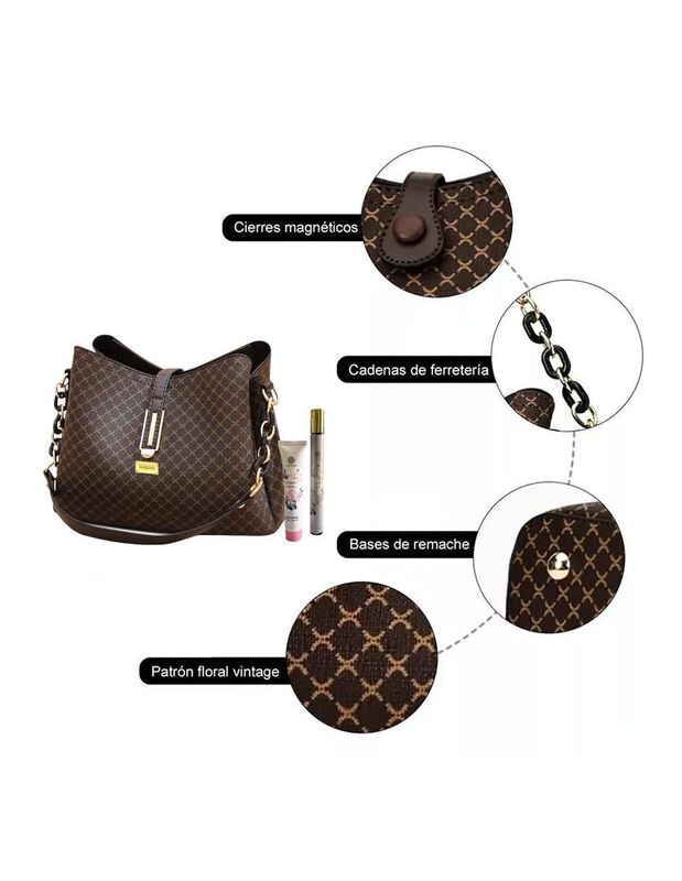 Bolsa Crossbody Pink Brule City Chic Para Mujer image number null