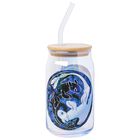 Vaso De Vidrio Silver Buffalo 473 ml Ying Yang