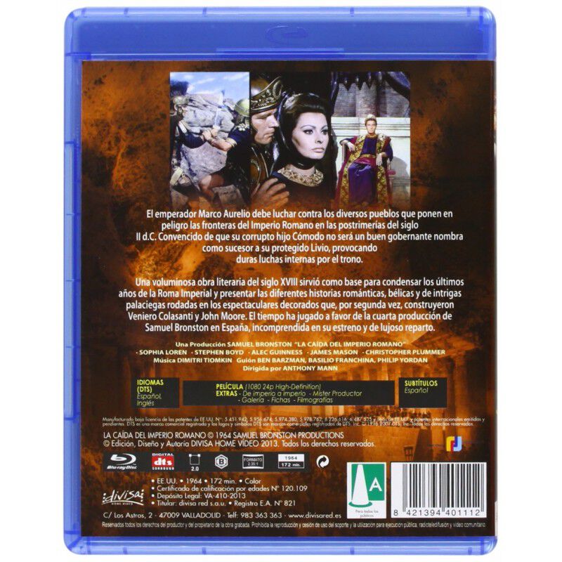 La Ca&iacute;da Del Imperio Romano [Blu-ray] (1964) Th... image number null