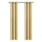 Cortinas Black Out Lisa Beige Con Argollas  2.20 X 2.75