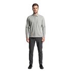Atlo Camisa Lisa Manga Larga Grey Para Hombre