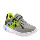 Celex Tenis urbano para ni&ntilde;o gris olivo, con luces / suela superligera