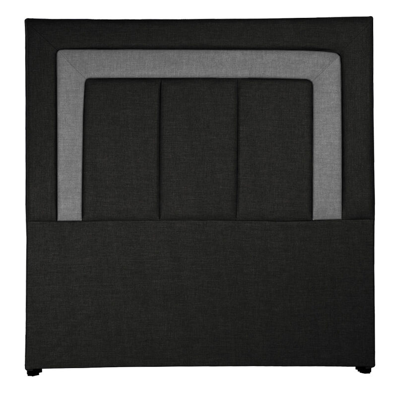 Cabecera Matrimonial Dicasa Bora Gris Oscuro image number null