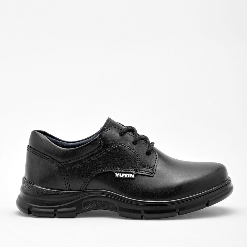 Yuyin Zapato Escolar De Piel Para Mujer Negro C... image number null