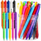 Bol&iacute;grafos Crtiin 200 Unidades 14 cm Multicolores Con Mensajes Motivacionales