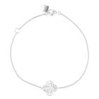 Pulsera Oro Blanco 14k Con 9pts De Diamante Asp-1100-pb