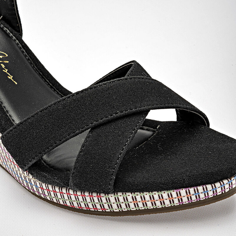 Been Class sandalia cu&ntilde;a para mujer negro cod 1... image number null