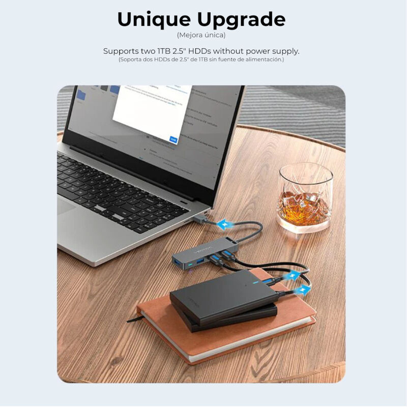 Adaptador USB 3.0 Hub 4 en 1 VENTION 50 cm Supe... image number null