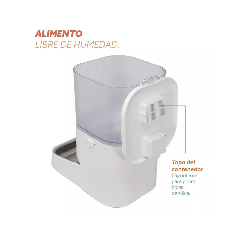 Comedero Smart Para Mascotas Zoomy Acero Inoxid... image number null