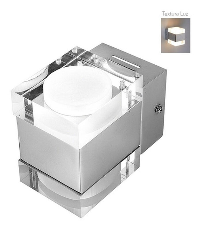 Lampara  Sobreponer Muro Cromado 6w Luz Suave C... image number null