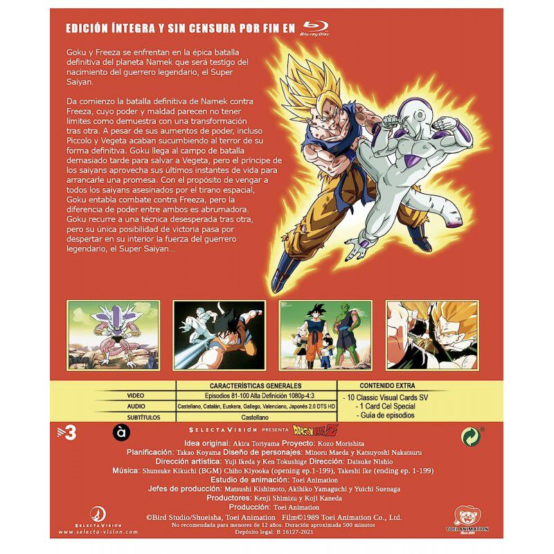 Dragon Ball Z Box 5. Bluray. Episodios 81 A 99 ... image number null