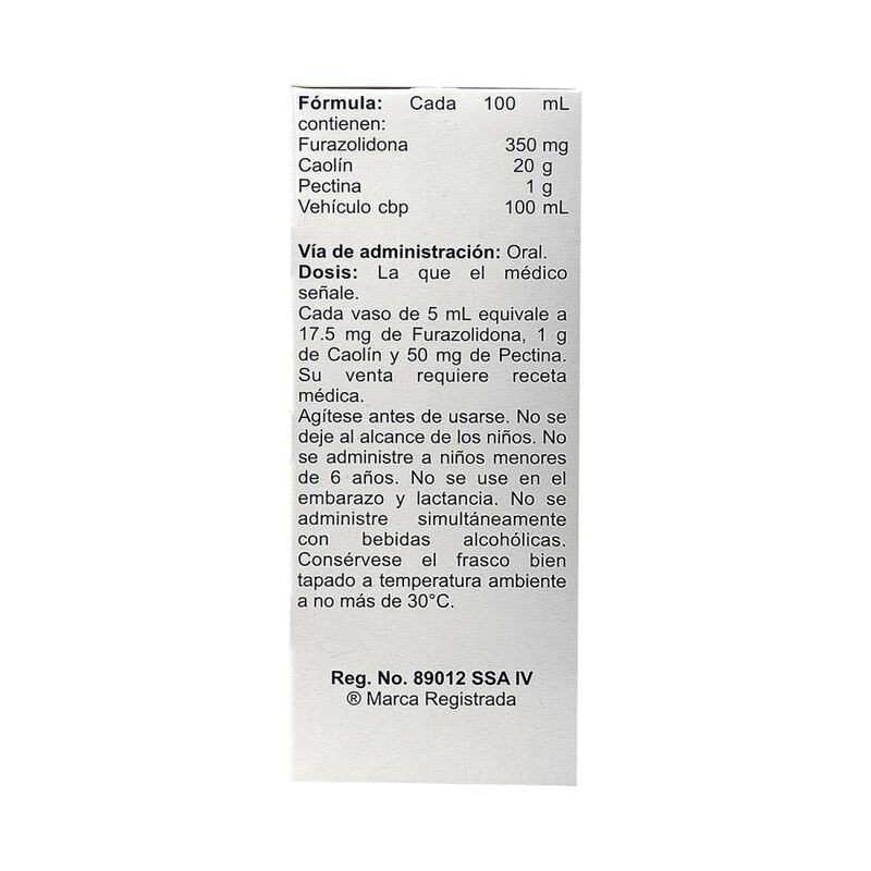 Exofur Furazolidona, Caolin, Pectina Suspensi&oacute;n... image number null