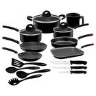 Bateria Cocina Tramontina 18 Pzas Aluminio Antiadherente Negro