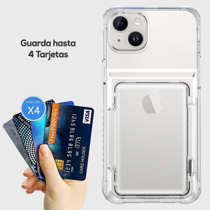 Funda Tekku Tpu Tarjetero Para Iphone 15 Plus T... image number null