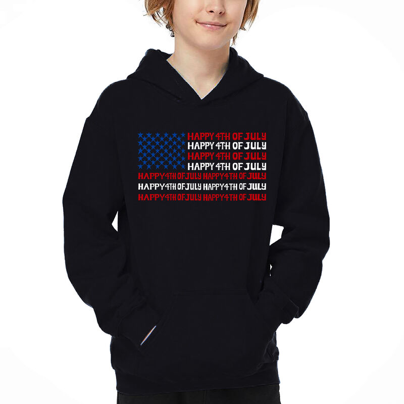 Sudadera Con Capucha Word Art Para Ni&ntilde;o - Happy... image number null