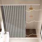 Cortinas De Ducha Ajazz Magn&eacute;ticas Plegables De Poli&eacute;ster Gris