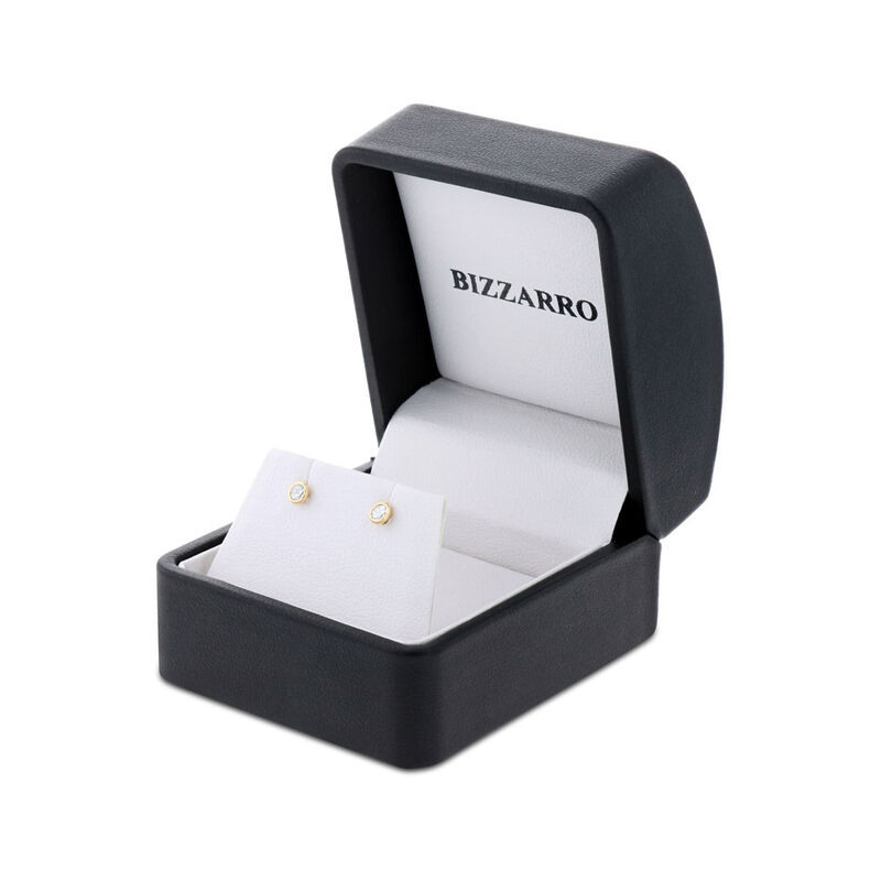 Broqueles De Oro Amarillo 14K Con Zirconia (3 M... image number null