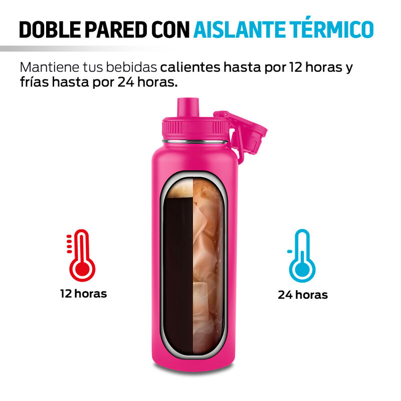 Termo Botella Agua Fr&iacute;a Caliente Inoxidable 1.2... image number null