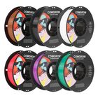 Filamento 3d Comgrow Petg 1,75 mm 1 kg Paquete De 6 Unidades Negro/blanco