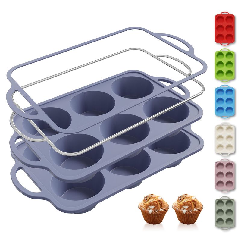 Molde Para Muffins Socisen 2 Unidades De 6 Cavi... image number null