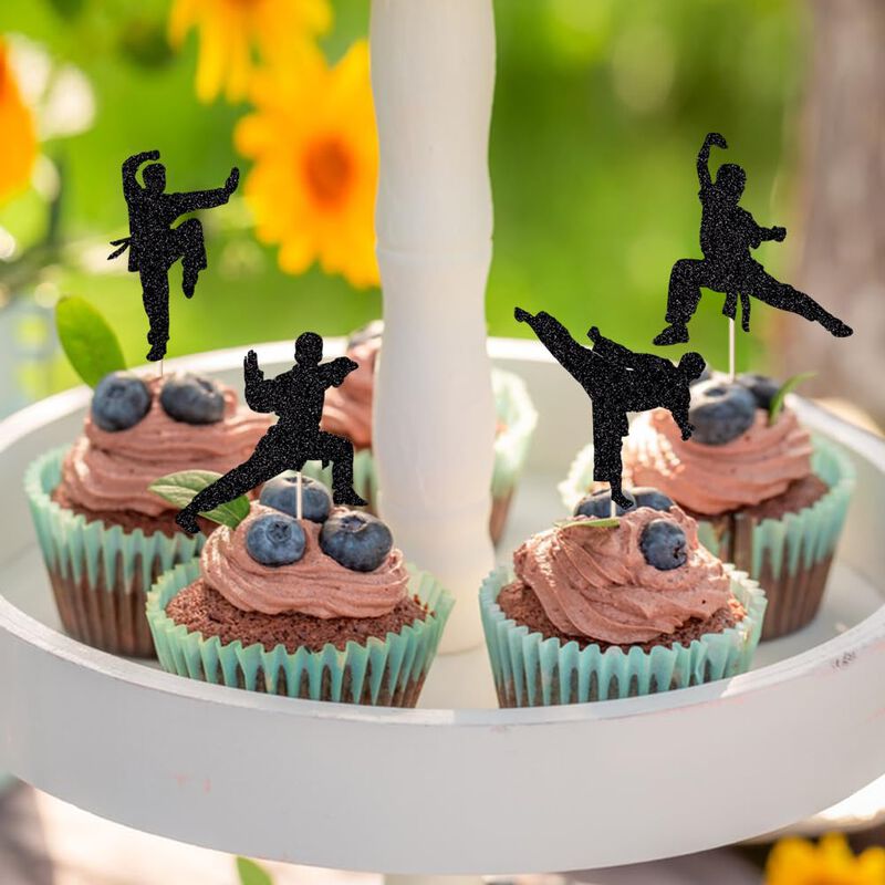 Adorno Para Cupcakes Sleyberoy 5 cm Negro Con B... image number null