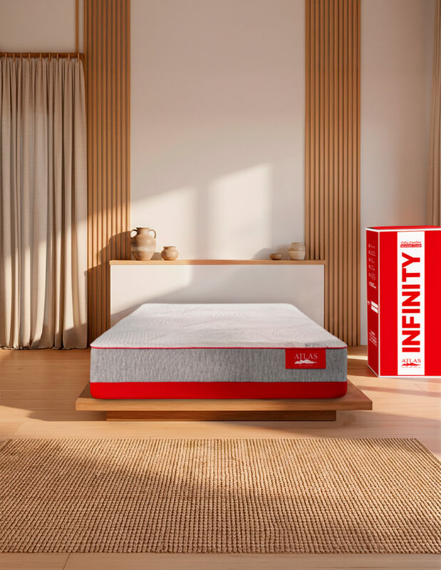 Colch&oacute;n Matrimonial en Caja Atlas Infinity 20 c... image number null